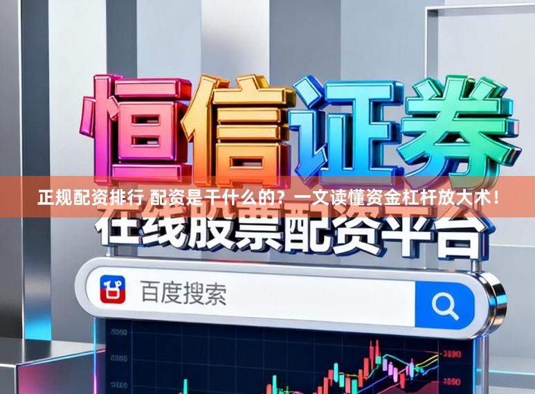 正规配资排行 配资是干什么的？一文读懂资金杠杆放大术！