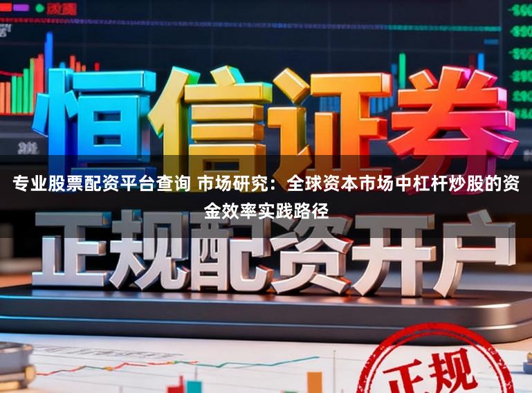 专业股票配资平台查询 市场研究:全球资本市场中杠杆炒股的资金效率实践路径